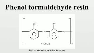 Phenol formaldehyde resin [upl. by Servetnick]