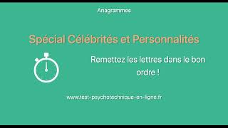 Réussir facilement les tests psychotechniques avec des Anagrammes  Réponse N°8 [upl. by Norahc]