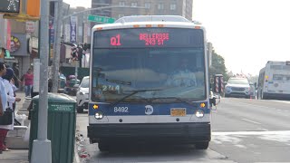 Q1 bus announcements to Bellerose243 St Vianova Halloween special [upl. by Aztin466]