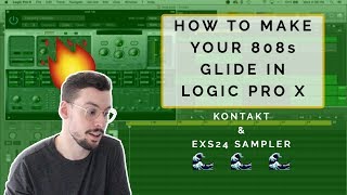 The EASIEST Way To Make Your 808 Glide In Logic Pro X  EXS24 amp Kontakt Tutorial [upl. by Aerdnaek913]