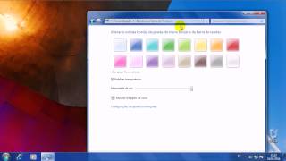 Windows 7  Como mudar as cores das janelas Temas do windows [upl. by Chancey]