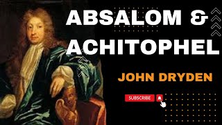 Absalom amp AchitophelTAMIL by John Dryden Summary maenglish webiwebboo [upl. by Kubis]