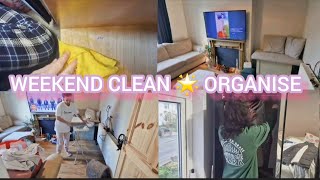 DECLUTTER 🌟 ORGANISE 🌟 CLEAN Real Home weekend clean up cleanwithme declutter organise [upl. by Ahsauqal]