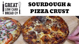 Great Low Carb Bread Company  Pizza Crust and Sourdough Bread Review [upl. by Beckie]