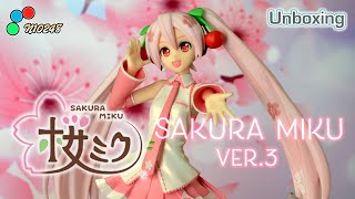 Unboxing of Sakura Miku Ver3 SPM Prize Figure by Sega [upl. by Akihsat]