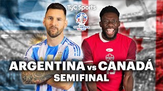 EN VIVO 🔴 ARGENTINA vs CANADÁ  Copa América  Semifinal  Vivilo en TyC Sports [upl. by Mctyre800]