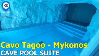 Cavo Tagoo Mykonos Hotel  Cave Pool Suite Tour [upl. by Gil]