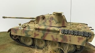 Building Tamiya s 135 Panther D tank from start to finish Tamiya 35345 [upl. by Hartmann939]