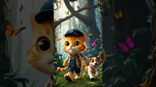 Kitty Aur Tuffy Jungle Me Ghumne Gaye  Cartoon Story  Short Story  Hindi shorts ai [upl. by Becky]