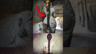 How is it possible🤯😳 shorts hair women ancient carving hindu history statue india temple [upl. by Elleinwad907]