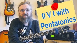 Soloing over a II V I with Pentatonic scales  Modern Jazz Improvisation [upl. by Ydnyc]