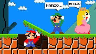 Mario Hide And Seek with Luigi and Peach in Super Mario Bros [upl. by Sayette950]