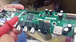 INSTALLATION OF V59 UNIVERSAL LCD TELEVISION CONTROLLER BOARD [upl. by Arlin]