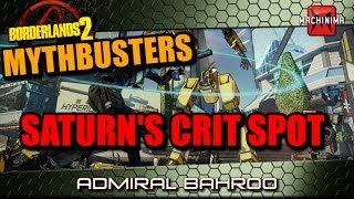 Borderlands 2 Mythbusters Saturn and his Crit Spot [upl. by Nozicka]