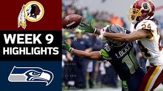 Redskins vs Seahawks  NFL Week 9 Game Highlights [upl. by Wright]