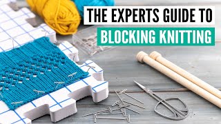 How to block knitting  The ultimate tutorial tips and tricks [upl. by Anauqes]