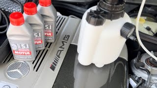 W221 S65 Dot 51 Motul Brake Fluid Change [upl. by Goer858]