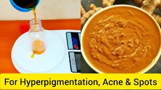 How to make TUMERIC EXTRACT for dark spots hyperpigmentation and skin lightening [upl. by Nahem]