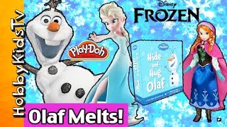 Frozen Queen makes THUNDER amp LIGHTENING Frozen OLAF MELTS With Hugs by HobbyKidsTV [upl. by Caril]