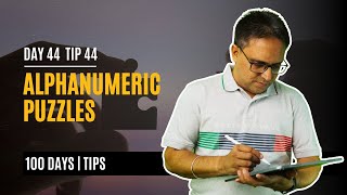 Alphanumeric Puzzles Day 44 Tip 44 [upl. by Nagam296]