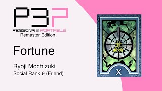 Persona 3 Portable Remaster Fortune Social Link Rank 9 Friend Female Version [upl. by Nallad]