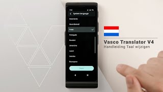 Vasco Translator V4 Handleiding Hoe verander ik de taalinstellingen van mijn apparaat [upl. by Nerol]