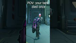 When your tank dies in Overwatch overwatch2 overwatch [upl. by Leshia]