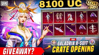 New GALADRIA X SUIT CREATE OPENING  8100 UC amp GIVEAWAY BIX IS LIVE YT bgmi PUBG xsuit uc [upl. by Nathalia611]