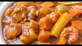 Vegan Beef Stew thick amp hearty  plantwell [upl. by Marcoux531]