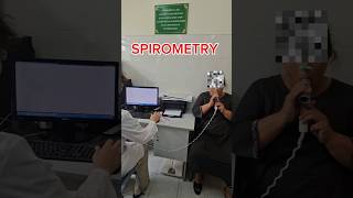 SPIROMETRY TEST pulmonary lungs medicalstudent healthcare pulmonology breathing test [upl. by Yeldnarb340]