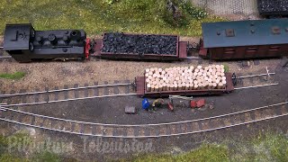 Micro Model Railway and Narrow Gauge Steam Trains in a Stone Quarry in HOn30 Scale [upl. by Romain531]