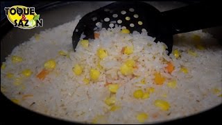 Como hacer ARROZ BLANCO PERFECTO quotsin que se pegue ni se bataquot  Toque y Sazón [upl. by Leemaj]