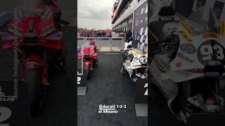 Ducati Dominates at Misano 🇮🇹  sanmarinogp marcmarquez peccobagnaia eneabastianini [upl. by Suivatco]