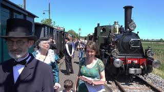 Veel stoomtram actie op station Wognum Nibbixwoud [upl. by Yddub292]