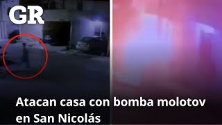 Atacan casa con bomba molotov  Monterrey [upl. by Kcirdled627]