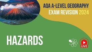 Hazards  AQA ALevel Geography Live Revision [upl. by Erdua253]