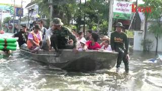 Flooding in Thailand 22 Oct 2011 [upl. by Farika]