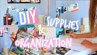 DIY Back to School Supplies  Organization [upl. by Vowel381]