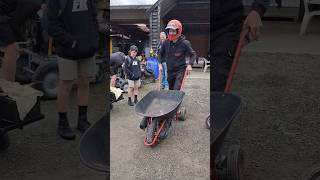 50cc motorized wheelbarrow at vintage machinery show [upl. by Leonsis]