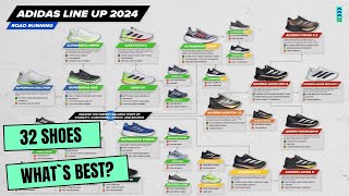 adidas Running shoes lineup Scheme and Explanation 2024 [upl. by Nwadahs]