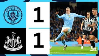 EXTENDED HIGHLIGHTS  Man City 11 Newcastle  Foden and Bernardo on the scoresheet [upl. by Imoyaba]