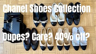 CHANEL SHOES Ballerinas amp Slingbacks Mary Jane’s  Sale  Dupes amp Imitations  Maintenance amp Care [upl. by Ennaear]