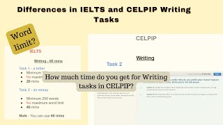 Difference between the IELTS and CELPIP Tests  Part 1 Writing [upl. by Aeduj]