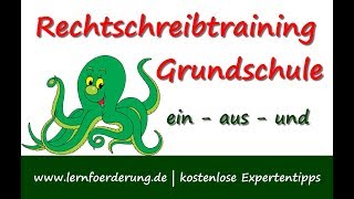 Rechtschreibtraining Grundschule  Signalgruppentraining [upl. by Eatnuhs]