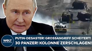 UKRAINEKRIEG Desaster für Putin Großangriff der Russen abgewehrt Panzerkolonne zerschlagen [upl. by Mchail]