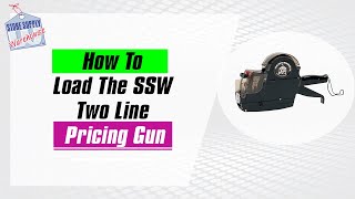 Pricing Guns  How To Load A SSW Two Line Quick and Detailed Instructions [upl. by Llewkcor]