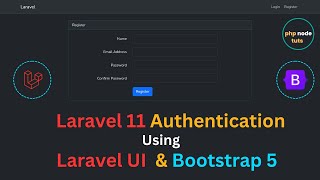 🤨Laravel 11 Authentication using Laravel UI and Bootstrap  Laravel 11 AutenticationLaravel 11 Auth [upl. by Eilrahc801]