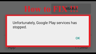 Fix Unfortunately Google Play Services has stopped working in AndroidTablets [upl. by Aillimat33]