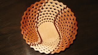 Woodworking  make a Scroll Saw Bowl  Basket [upl. by Pammie]