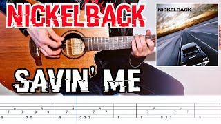 Nickelback  Savin me  Acoustic cover  Tab [upl. by Werner433]